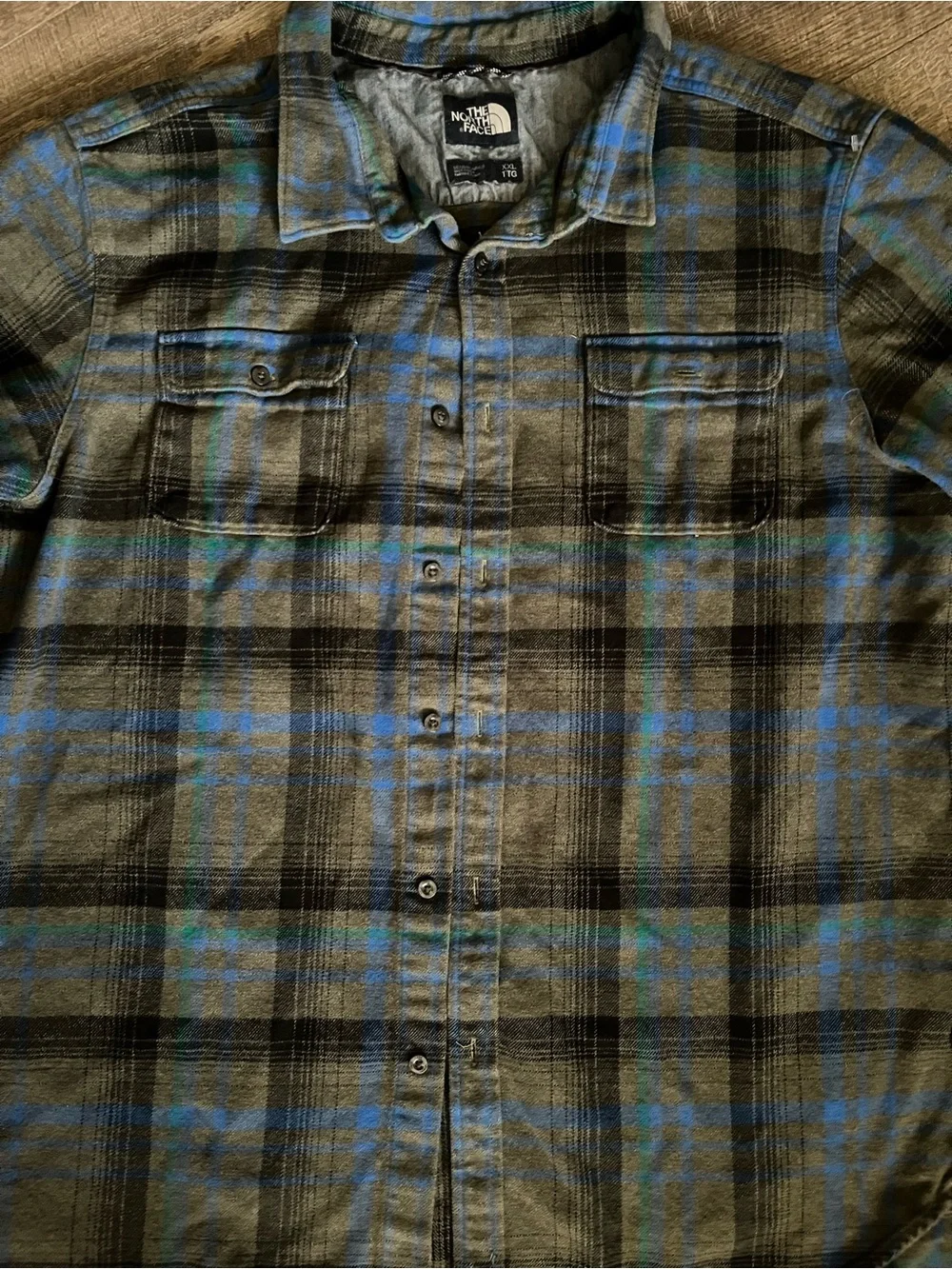The North Face Men's Plaid Shirt Jacket in Blue and Black